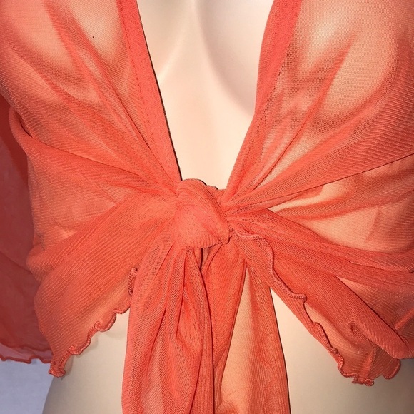 Tango Mango Size Large Mesh Lettuce Trim Cover Up Made in India. New With Tags - Picture 2 of 5